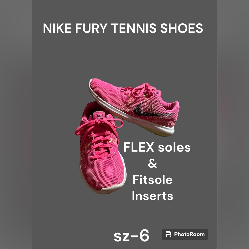 NIKE FURY Tennis Shoes FLEX sole Fitsole Inserts
